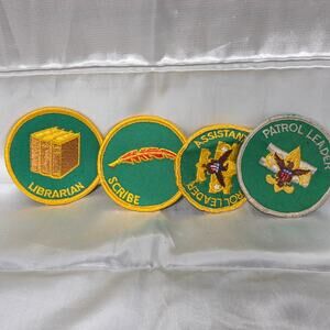 BSA Boy Scouts Position Patch Lot – Librarian Scribe Assistant Patrol Leader BSA